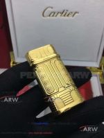 ARW 1:1 Perfect Replica 2019 New Style Cartier Classic Fusion Gold Stripe Lighter Cartier 316L Yellow Gold  Jet Lighter
